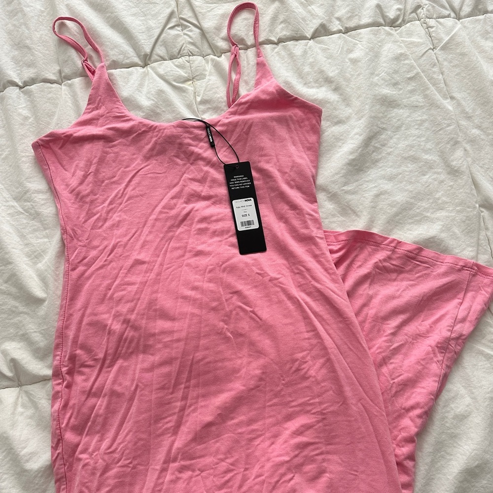 Fashionnova Ajay Pink Midi dress